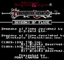 Advanced Dungeons and Dragons - Dragons of Flame