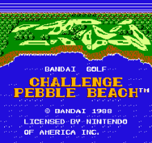 Bandai Golf - Challenge Pebble Beach