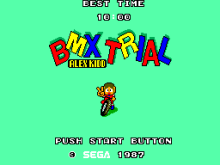 Alex Kidd - BMX Trial