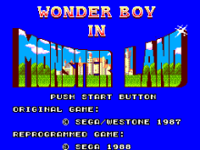 Wonder Boy in Monster Land