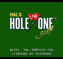 Hal`s Hole in One Golf