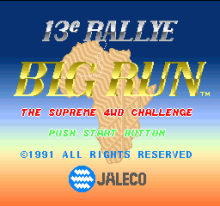 Jaleco Rally - Big Run - The Supreme 4WD Challenge