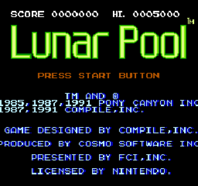 Lunar Pool