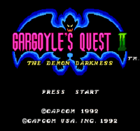 Gargoyles Quest 2 - The Demon Darkness