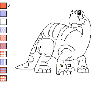 Color A Dinosaur (Раскрасьте Динозавра)