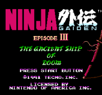 Ninja Gaiden 3 - The Ancient Ship of Doom